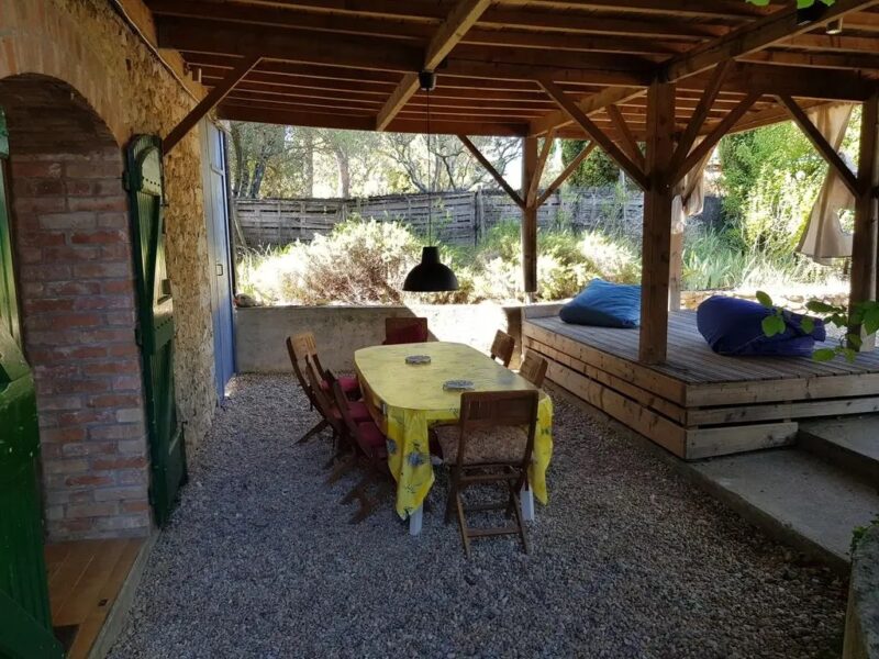 A restored stone farmhouse with private pool (heated) in the south of France