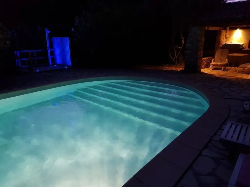 A restored stone farmhouse with private pool (heated) in the south of France