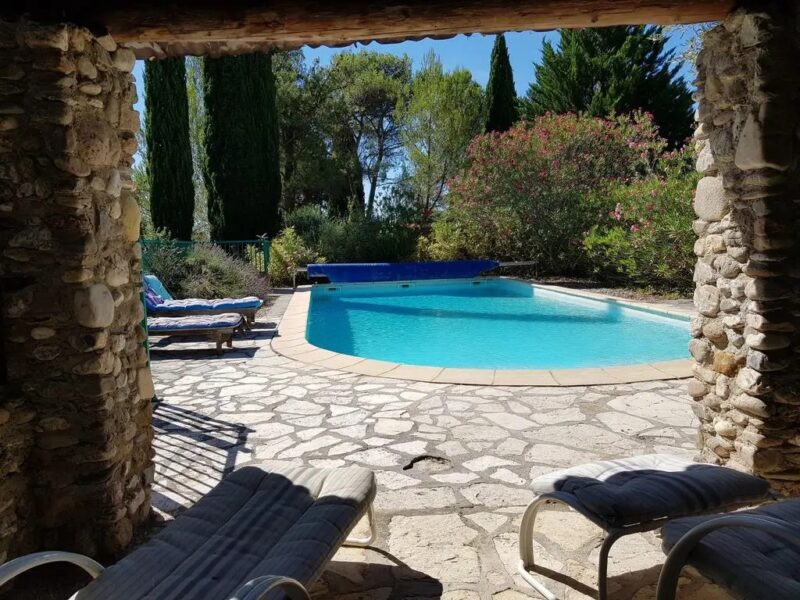 A restored stone farmhouse with private pool (heated) in the south of France