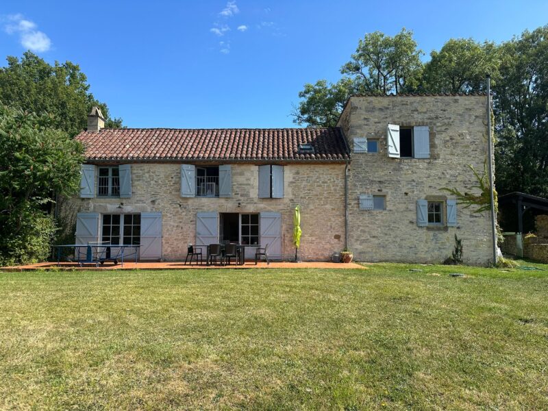 Stone barn and tower house