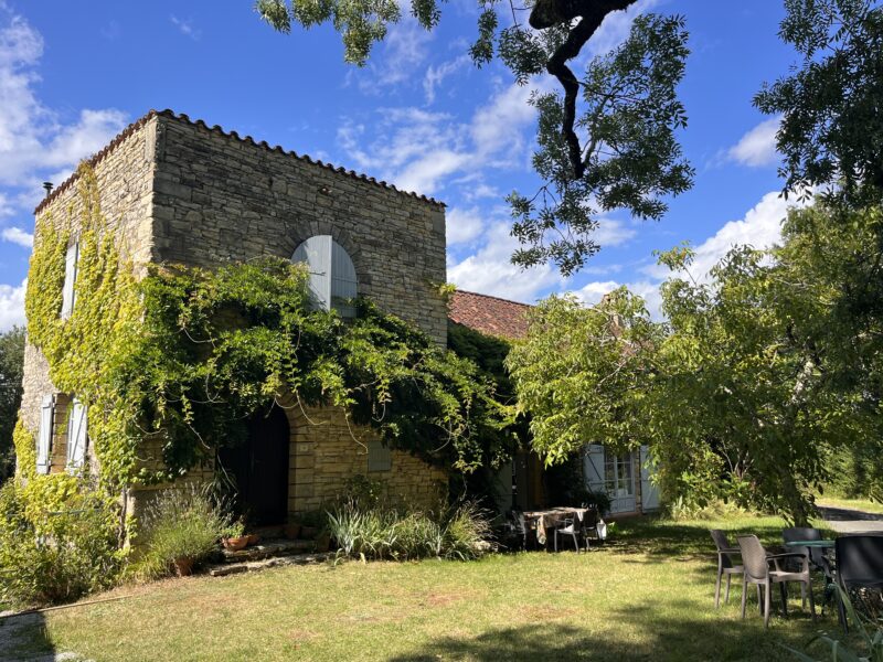Stone barn and tower house
